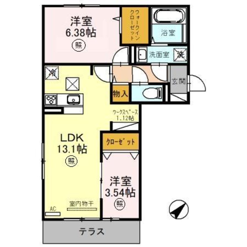 間取図 カーサ近江富士