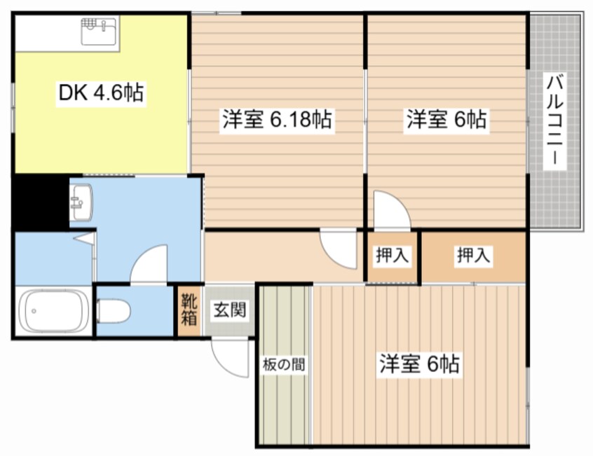 間取図 プロスパー・K A棟