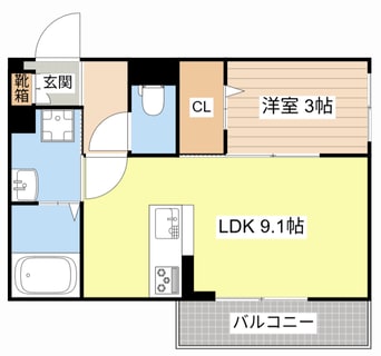 間取図 ビオット彦根　B棟