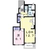 ファミリータイズⅡ 1LDKの間取り