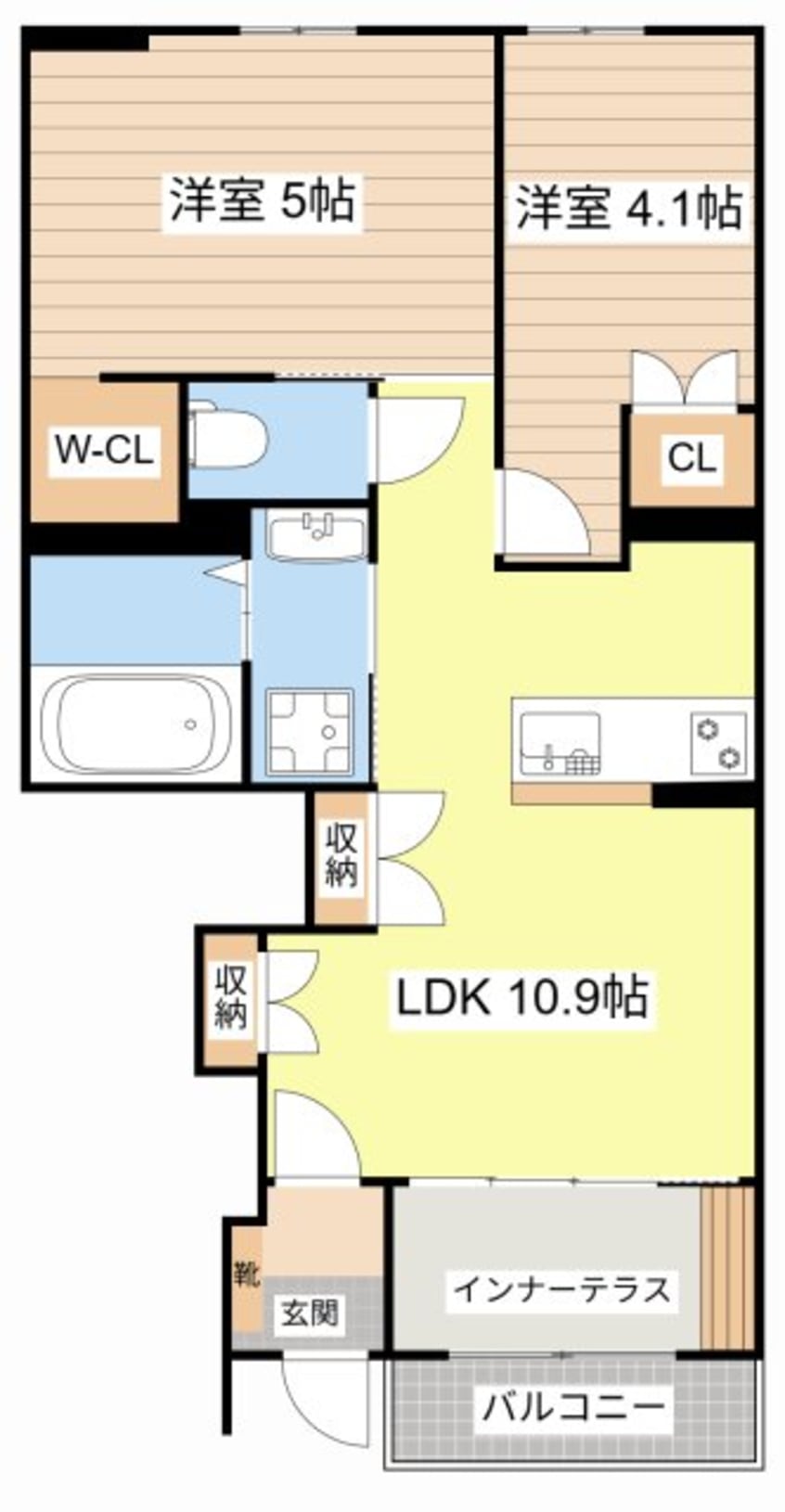 間取図 Ｌａ・ｅｓｃａｌｉｅｒ