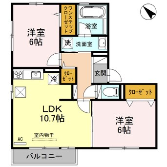 間取図 ケイ・シュウホウ　A棟