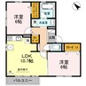 ケイ・シュウホウ　A棟 2LDKの間取り