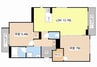 シャーメゾン　アンビエラ 2LDKの間取り