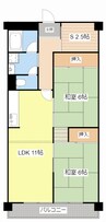 守山アーバンライフ 2LDK+Sの間取り