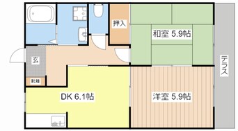 間取図 コーポ　ツジタツ