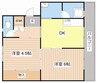 ビレッジハウス外町2号棟 2DKの間取り
