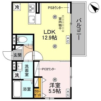 間取図 D-ROOM平井A棟