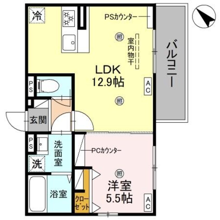 間取図 D-ROOM平井A棟