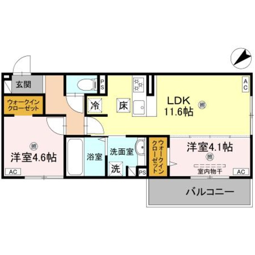 間取図 D-ROOM平井C棟