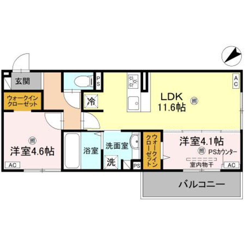 間取図 D-ROOM平井C棟