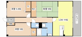 間取図 グランシャリオ２番館