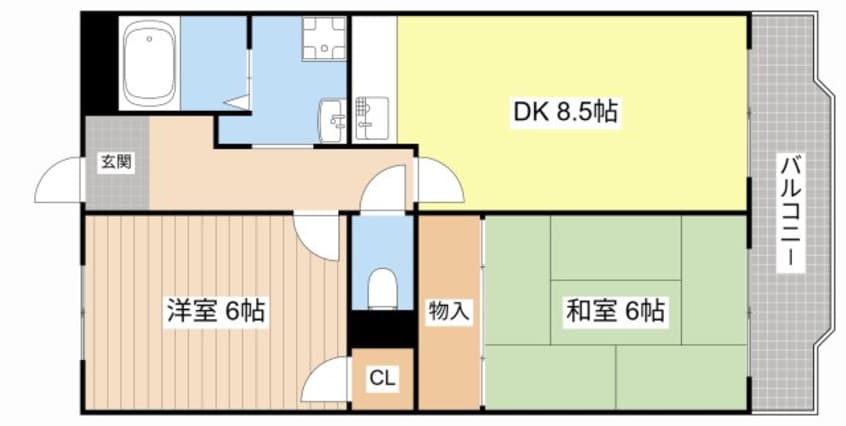 間取図 メゾンクレーネ