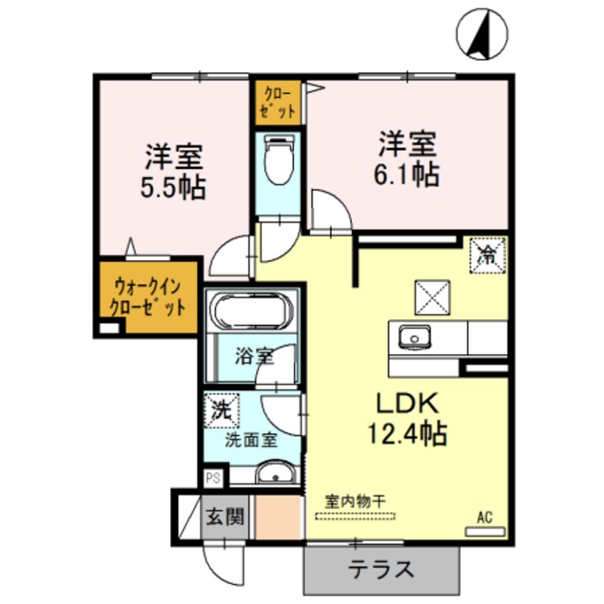 間取図 ソシア　B