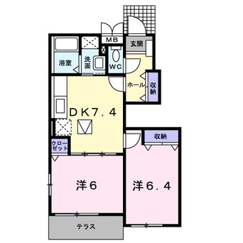 間取図 ベル　プリムローズⅡ