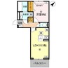 BRANSIA小篠原（ブランシア） 1LDKの間取り