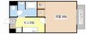 リリームＡ・B 1Kの間取り