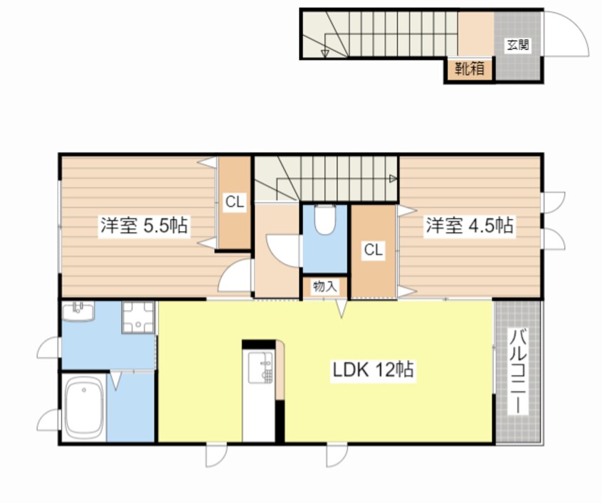 間取図 パルメーラ　東近江