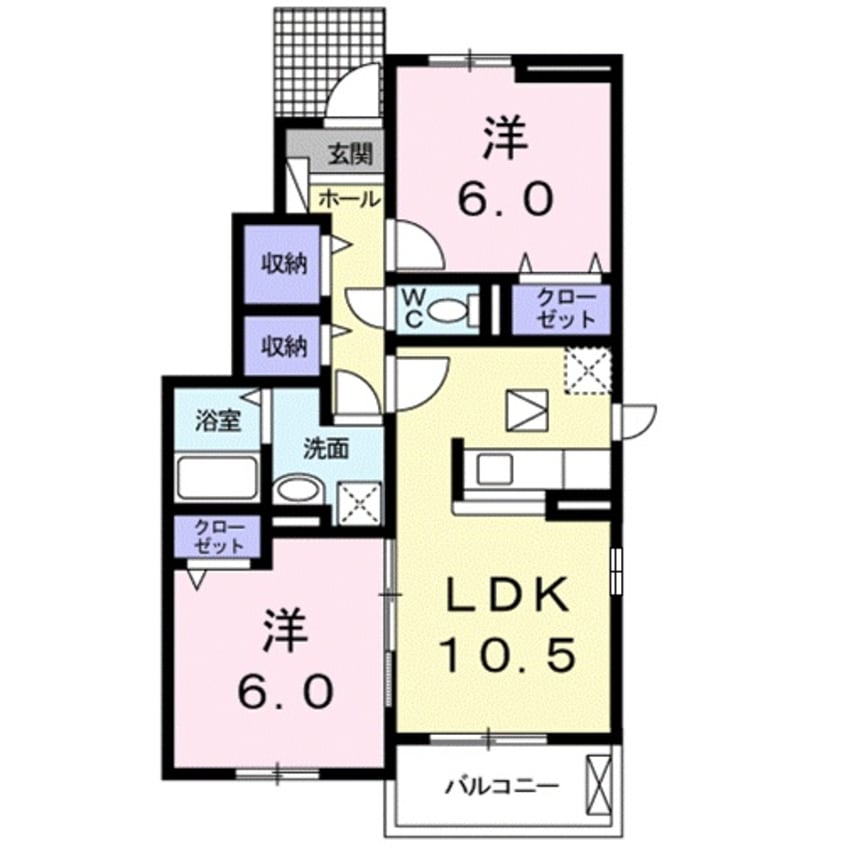 間取図 リヴィエール草津Ⅰ