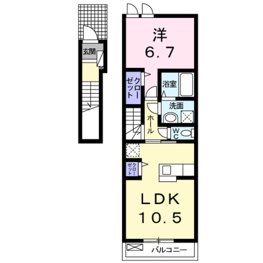 間取図 グランジェ　Ｅ