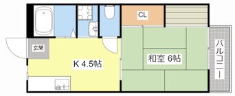 間取図 エステート近畿蛇溝