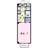 ベル　クール 1Kの間取り