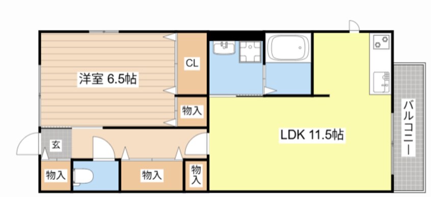 間取図 ファミーユ旭ヶ丘Ⅱ