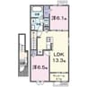 リアン　近江 2LDKの間取り