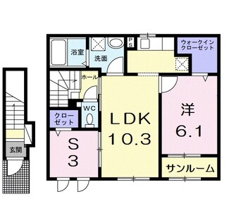 間取図 アップフィールド　共栄　Ⅱ