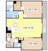 シャーメゾン　守山 2LDKの間取り