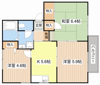 間取図 ＭＡＩＳＯＮ　ＬＵＮＡ