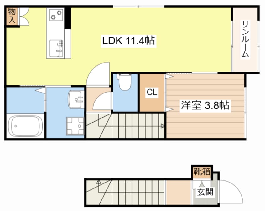 間取図 サチクル石塚