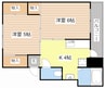 ヴィラナリー愛知川Ⅰ 2Kの間取り