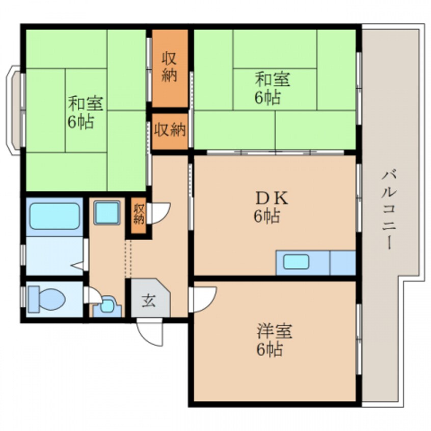 間取図 第１東中野ハイツ