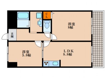 間取図 ハイツエクセルⅤ番館