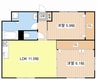 ADVANCE東陽 2LDKの間取り