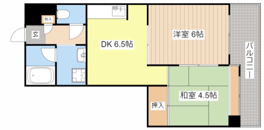 間取図 メゾンエイコー能登川Ⅱ