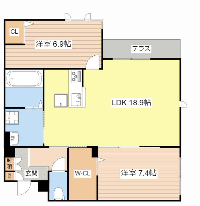 間取図 ガーデン　ヴィラ　スイート