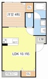 Paradisco 1LDKの間取り