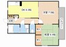 グランステージ 興和 2DKの間取り