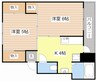 ヴィラナリー愛知川Ⅱ 2Kの間取り