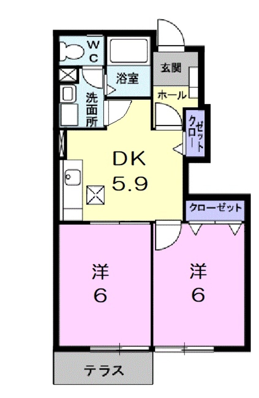 間取図 ラフィネシャトレーⅢ番館