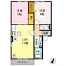 エミナ・コレージュ　A 2LDKの間取り