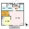 ソレイユ 1Kの間取り