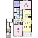 プラシードＮの間取図
