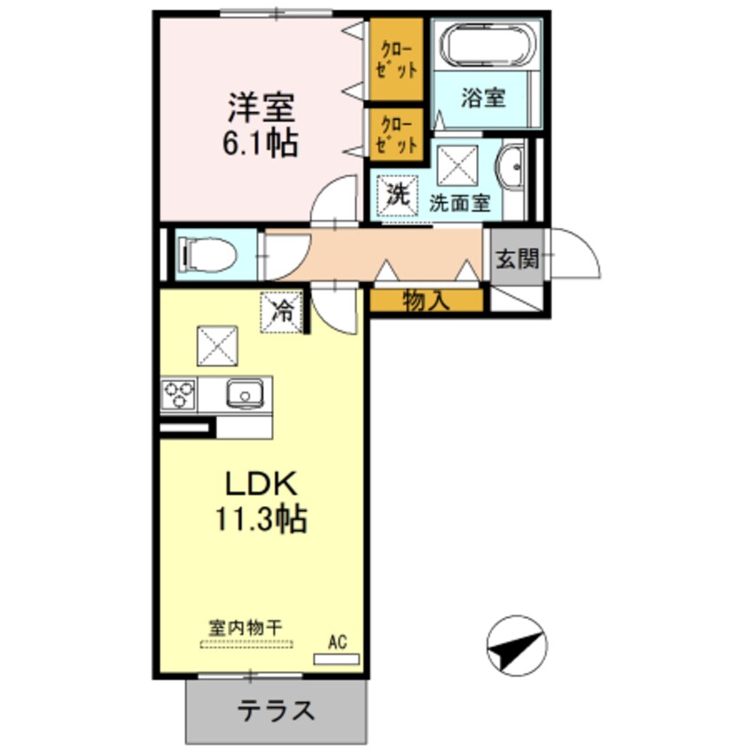 間取図 メゾンヴィラ栗東