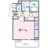 フェリオ　ヴィエント 1Kの間取り