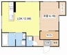 LA AMOUR ABIKO 1LDKの間取り