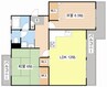 ラスディ守山 2LDKの間取り