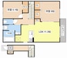 メルベーユＦⅢ 2LDKの間取り